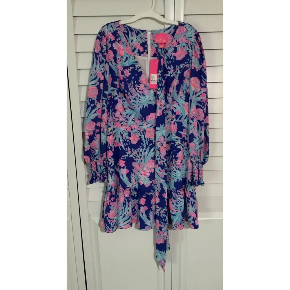 Lilly Pulitzer Blue and Pink Floral Dress